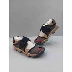 Nike Air Rift Shoes Womens 7 Brown 315766 Black Coffee Split Toe w/box Vtg